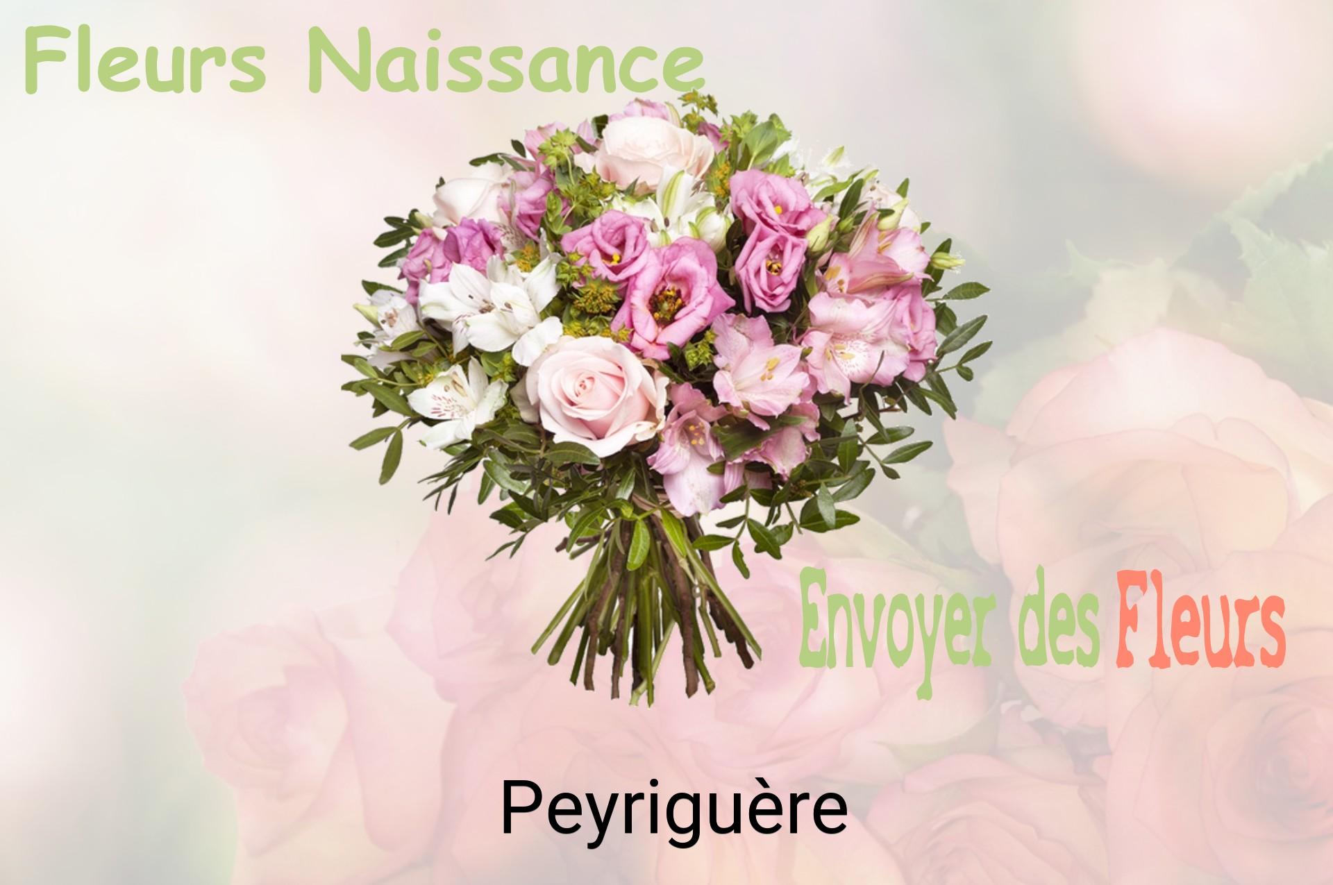 Bouquet de fleurs de naissance livré à Peyriguère